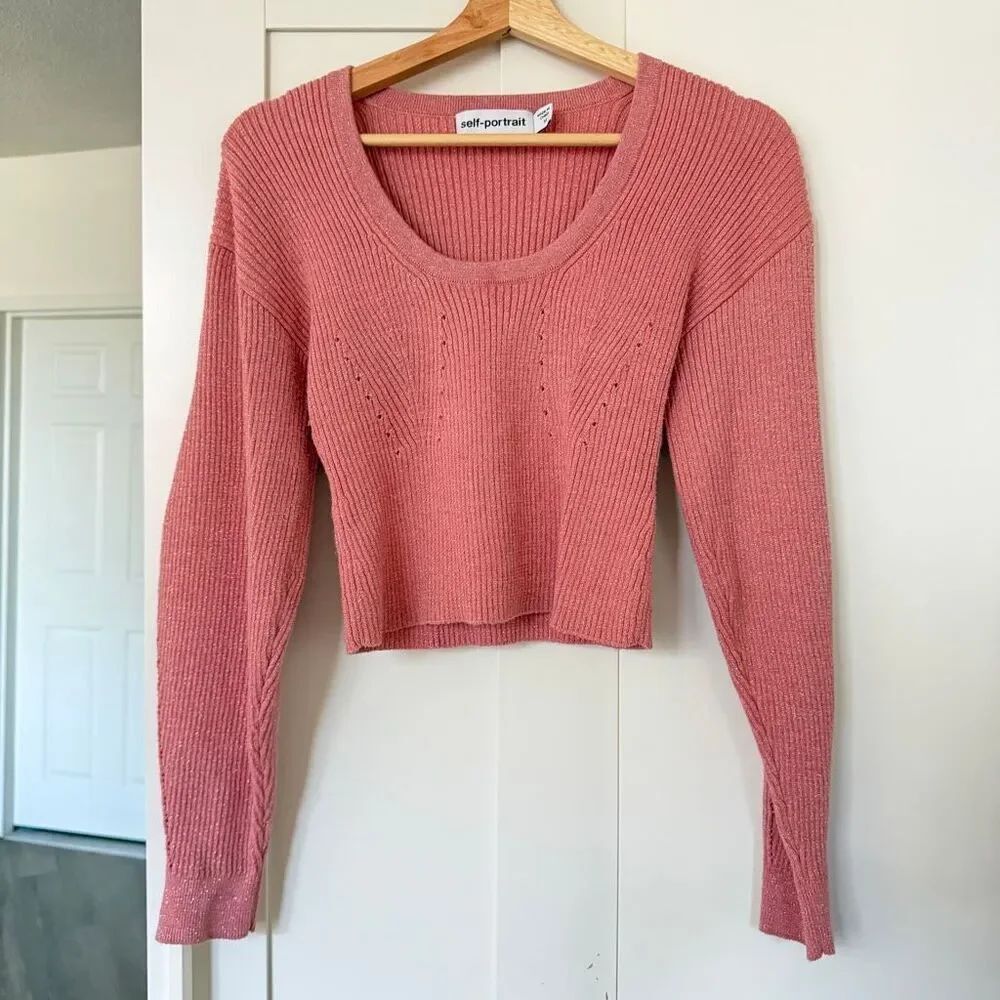 Self-Portrait cropped sweater